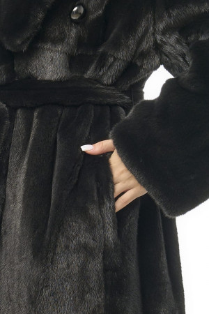 Норка BLACKGLAMA пластины, английский воротник