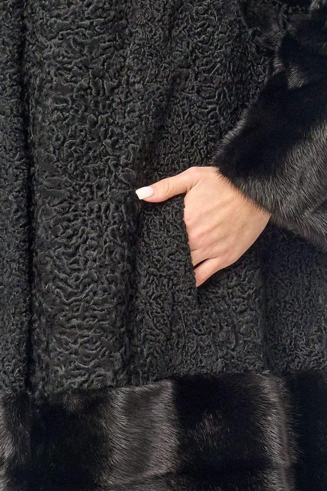 Каракуль комбинированная из норки